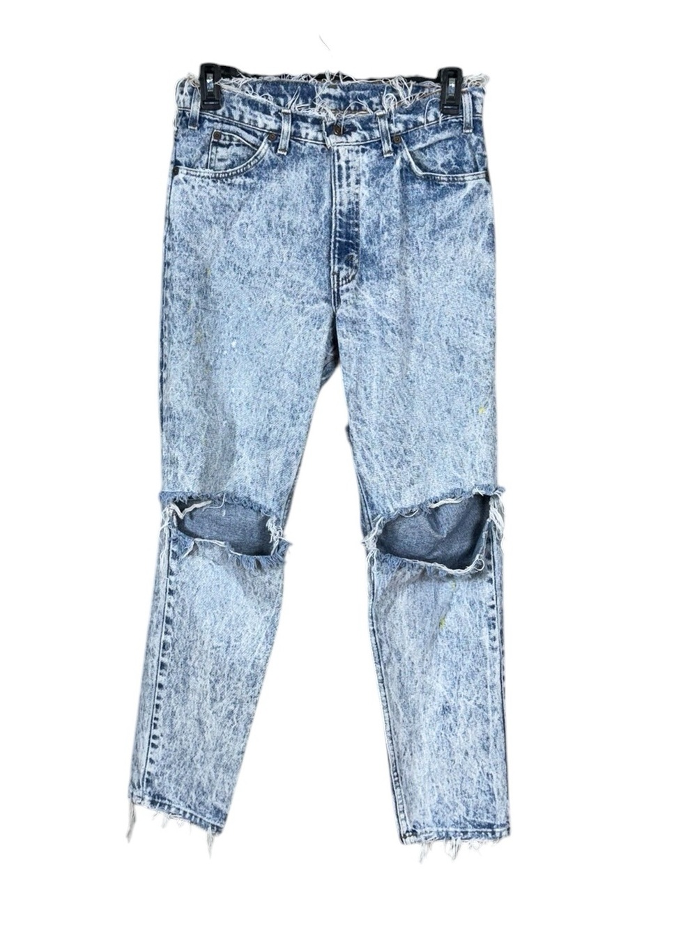Vintage Levi Orange Tab Jeans Size 34 90s Y2K Destroyed Distressed Y2K Festival